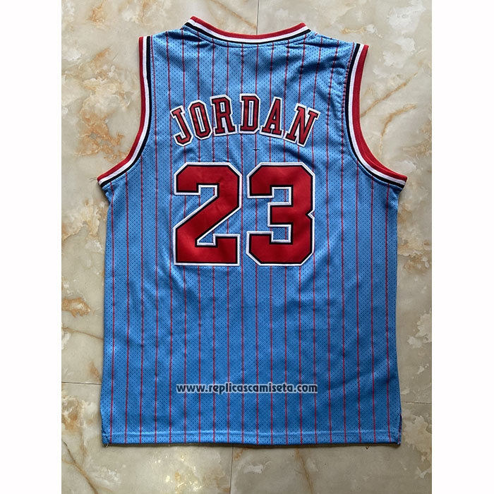 Camiseta Chicago Bulls Michael Jordan NO 23 Mitchell & Ness 1997-98 Azul3